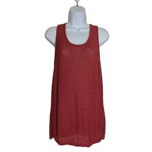 Chico's coral red knit sleeveless tank top Size (XL)